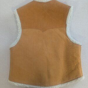 Vintage Kids Suede Sherpa Vest